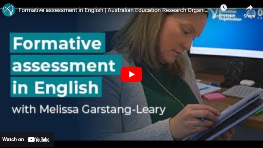 Formative assessment in English video