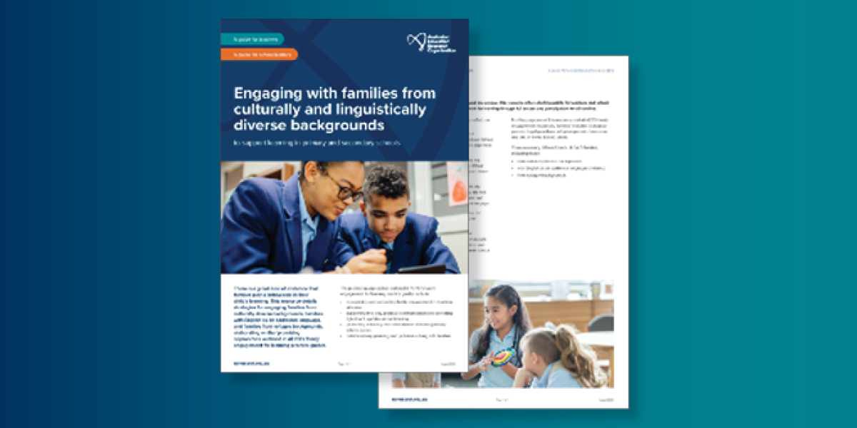 Engaging with families from culturally and linguistically diverse backgrounds in schools guide