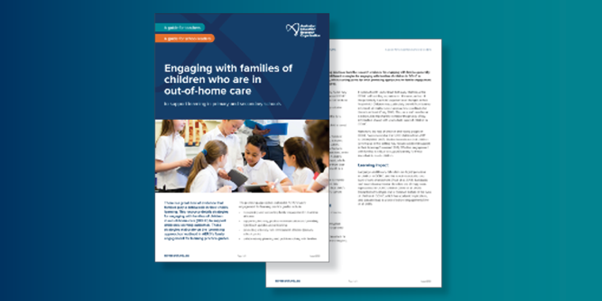 Family engagement OOHC guide schools