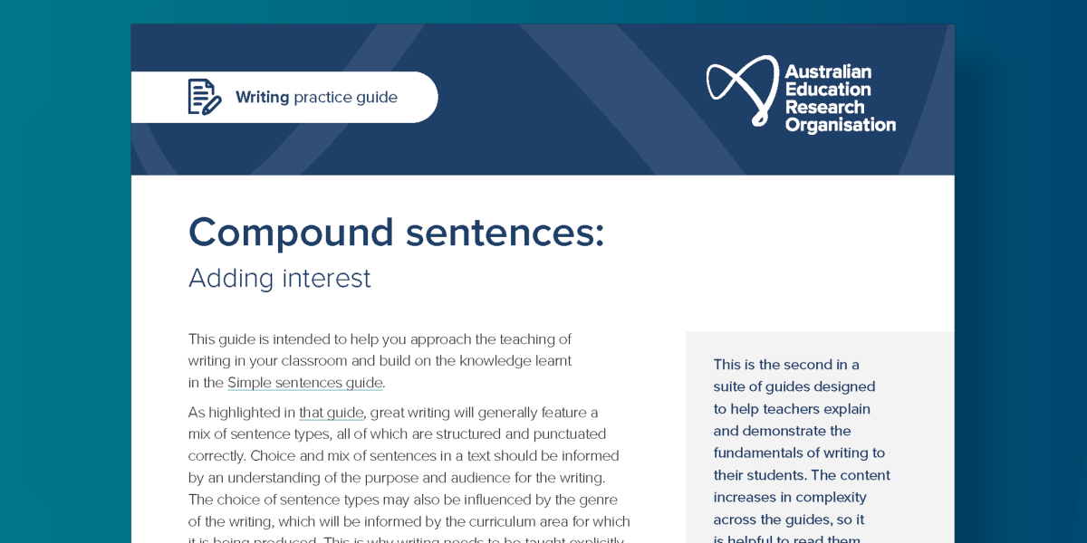 AERO Compound sentences practice guide