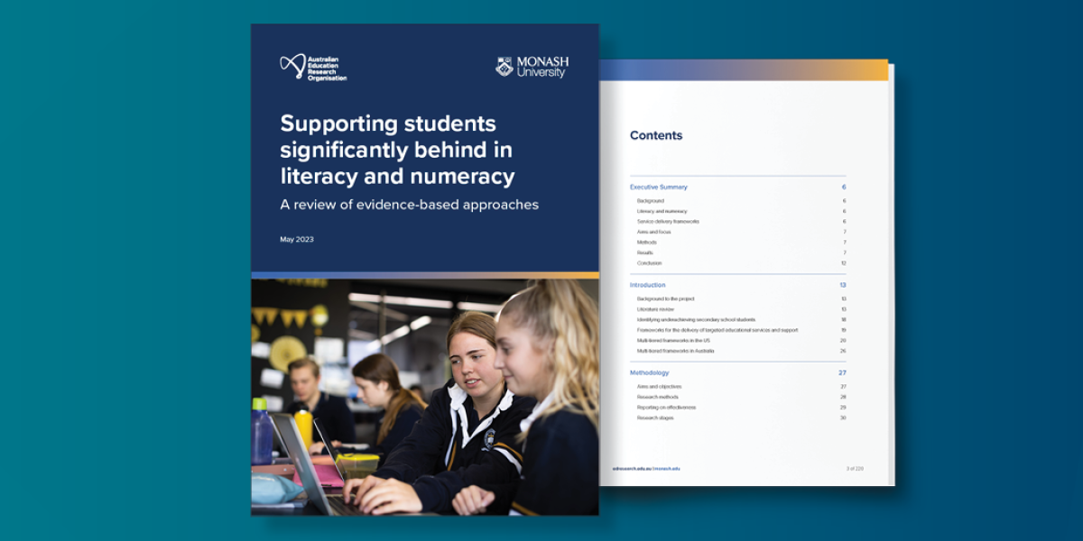 AERO Supporting students significantly behind in literacy and numeracy