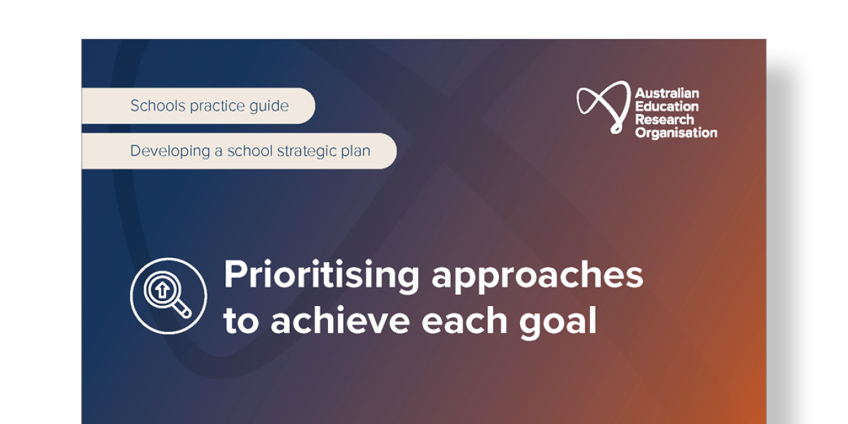 AERO guide to prioritising approaches to achieve each goal