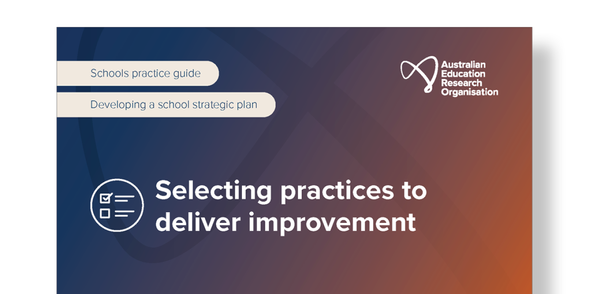 AERO guide to selecting practices to deliver improvement